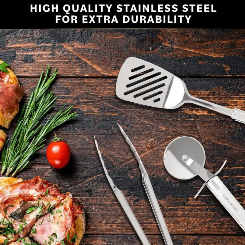 S76f0c5880de84c2f8ec9a79651d0accbF.webp Stainless Steel 54-Piece Kitchen Utensil Set - Heat Resistant Nonstick Cooking Tools