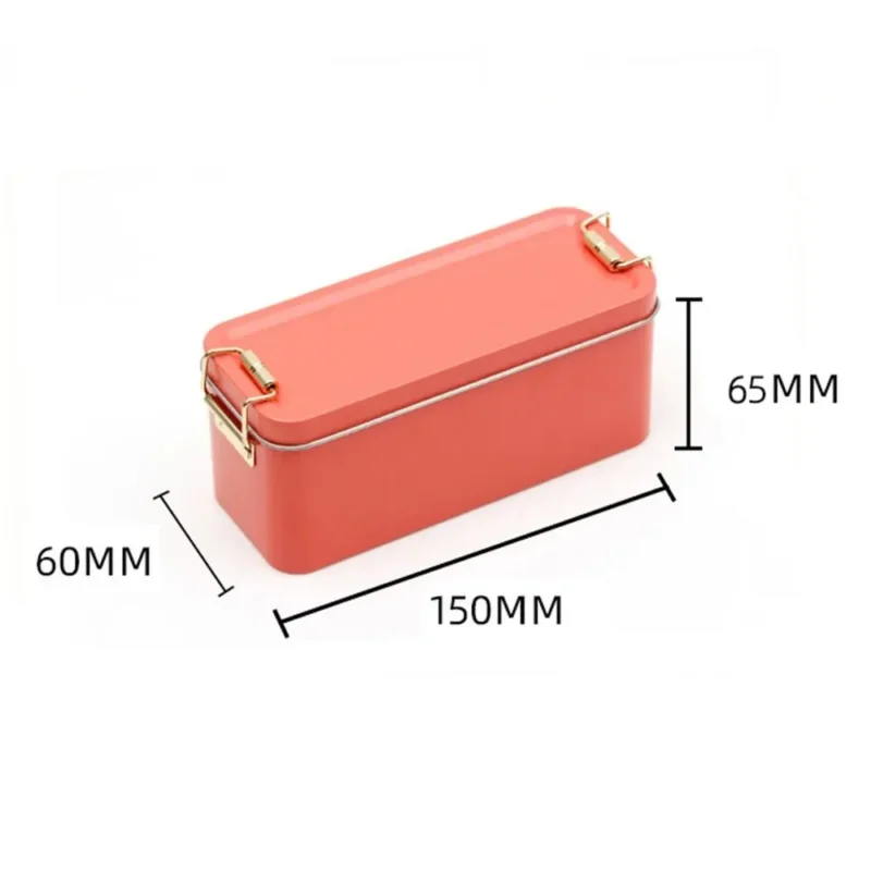 With Lid Tinplate Box Rectangular Shape With Buckle Iron Box Buckle High Quality Storage Iron BoxBuckle Iron Box Gift Packaging