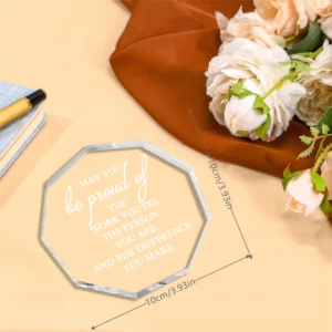 Thank You Gift Employee Inspirational Acrylic Sign Prizes Coworker Appreciation Gift Employee Office Table Decor Keepsake