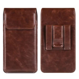 Luxury Leather Belt Clip Phone Case Men Travel Waist Bag For iPhone 17 16 15 14 13 12 11 Pro Max XS 7 8 Plus Holster Pouch Cover