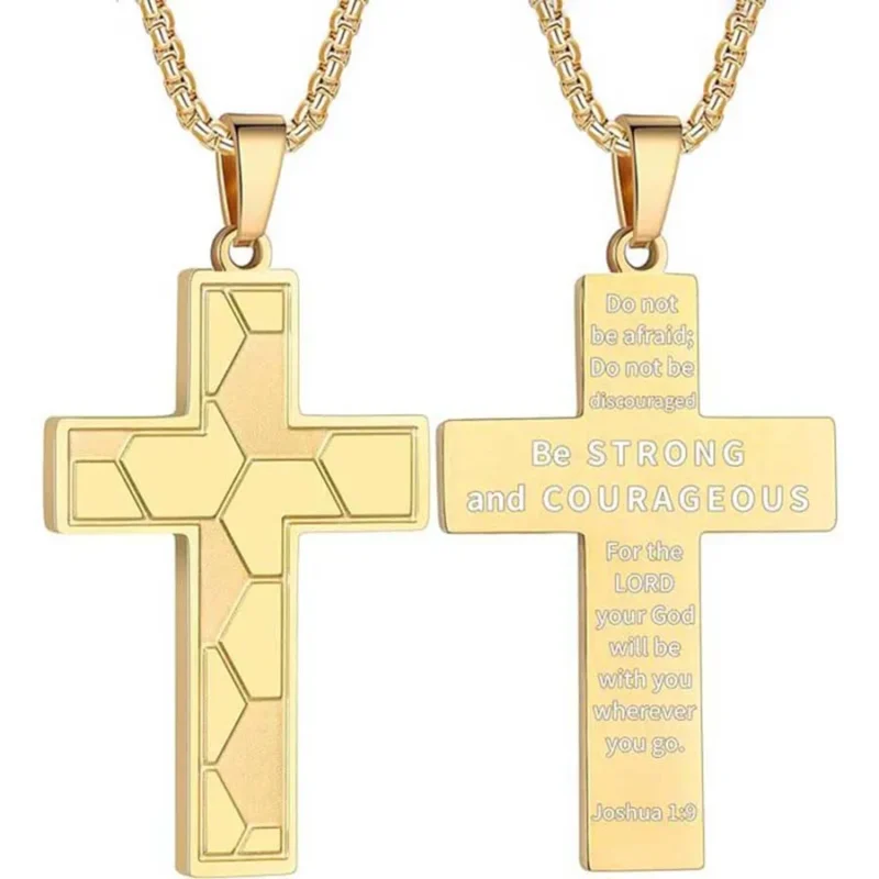 1PC Male Stainless Steel Necklace Man Rugby Baseball Necklaces for Men Basketball Soccer Cross Necklace Men Accessories Jewelry