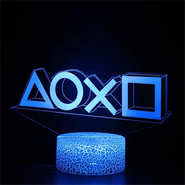 3D LED Gaming Party Setup Lamp Gaming Room Lamp Decoration USB Powered Night Light Table Lamp For Bedroom Decor Christmas Lights