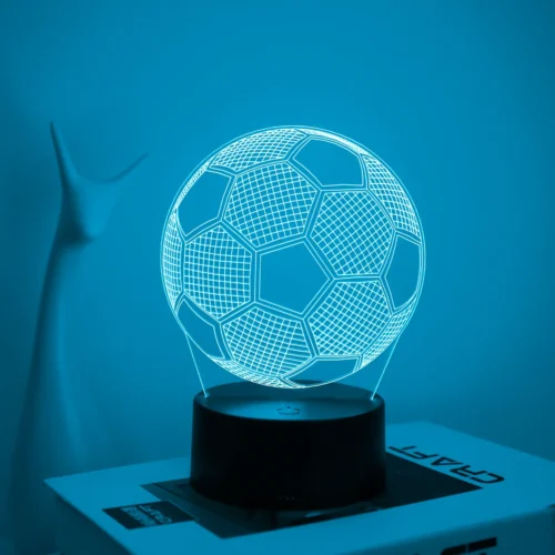1PC modern creative football 3D night light, USB powered, suitable for decorating bedrooms, study rooms, and living rooms