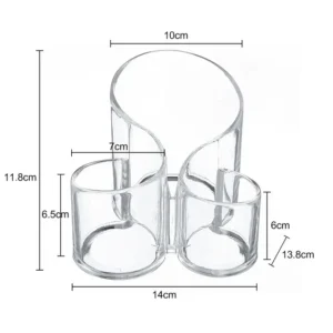 Transparent lipstick Cosmetic Makeup Acrylic Makeup Brush Tool Storage Box Case Make-up Brush Holder Table Organizer Makeup Tool