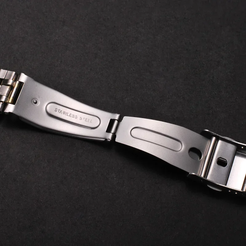 Metal Strap18mm 20mm 22mm Universal Stainless Steel Watch Band Folding Safety Buckle for Women Bracelet Watch Belt Accessories