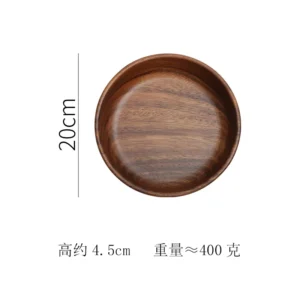 Solid wood bowl Walnut Boat Bowl Creative wooden salad bowl Fruit bowl Vintage storage home kitchen utensils