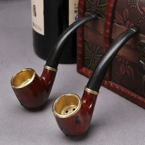 S87af1a9e684d401abc2c48083521f47bX.webp New Tobacco Pipe Resin Bent Pipe Cigarette Filter Handheld Cigar Tobacco Pipe Smoker Tool Mini Curved Smoke Beginner Smoking