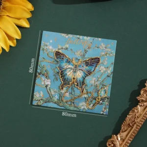 2024 Cute Butterfly Metal Bookmark Colorful Bronzing Bookmark With Chain Gifts For Book Lovers Readers Writers Friends Adults
