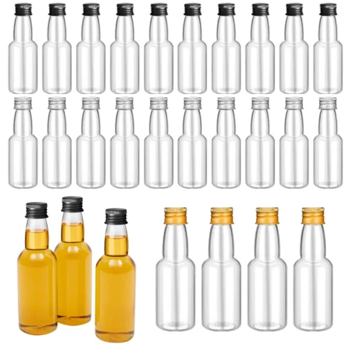 10PCS 30ML-150ML Portable Plastic Mini Liquor Bottle Juice Bottles Reusable Drink Container For Favors Weddings Parties Favors