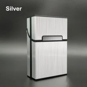 Portable 20pcs Aluminum Cigarettes Case Regular King Size Plastic Cigar Tobacco Holder Box Storage Container Smoking Accessories