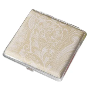 New Classic Leather Pattern Rubber Band Style Coarse 20 Cigarettes Box For Men Portable And Lightweight Metal Cigarette Box