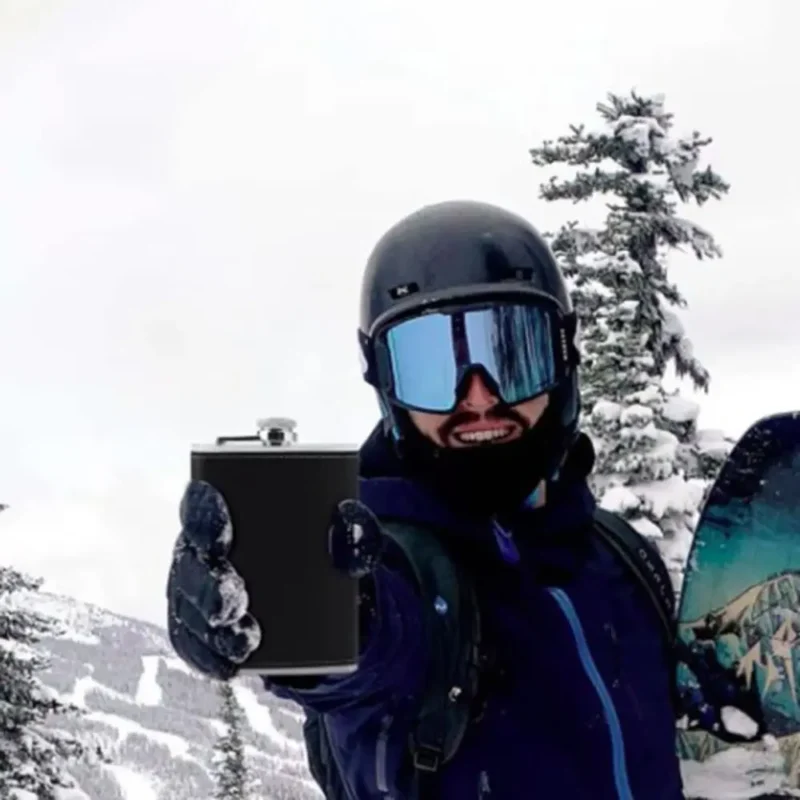 Wine Bottle 8 Oz Leather Texture Hip Flask with Funnel and Cups Stainless Steel Flagon Leakproof Thickened Whiskey Flasks Travel