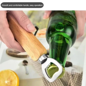 1-30PCS Stainless Steel Wooden Bottle Opener For Home Kitchen Bar Restaurant Party Gift Kitchen Accessories  Gadget