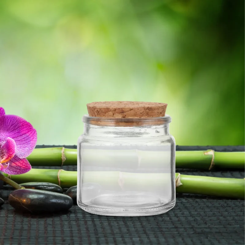 8Pcs Premium Glass Jars with Lids Versatile DIY Making Containers for Aromatherapy Candles Home Decor Storage Tea