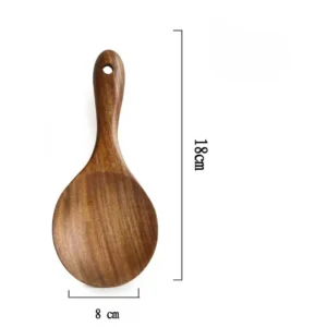 Wooden Spoon Natural Wooden Tableware Teak Wood Nanmu Super Long Cooking Spoon Kitchen Utensils for Cooking Kitchen Tools