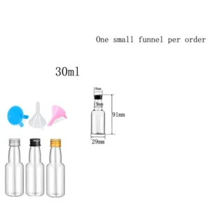 10PCS 30ML-150ML Portable Plastic Mini Liquor Bottle Juice Bottles Reusable Drink Container For Favors Weddings Parties Favors