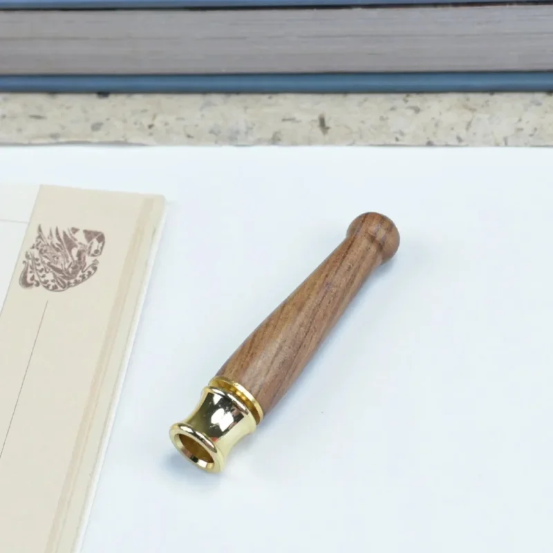 Double Filter Red Sandalwood Smoke Pipe Carved Dragon Mouth Real Wood Cleaning Friendly Compact And Durable Smoking Accessory