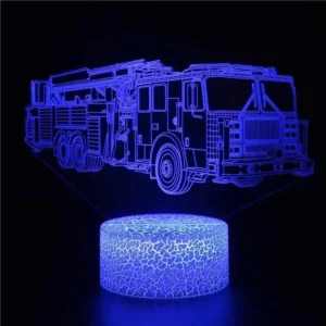 Car,Truck,Tractor,Excavator 3D Night Light LED Touch Illusion Table Lamp Baby Bedroom Decor Gift Lamps for Christmas Birthday