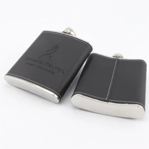 Stainless Steel Hip Flask Mini 7oz Pu Leather Wrap Whisky Flagon Alcohol Bottle Vodka Liquor Pocket Man Gift