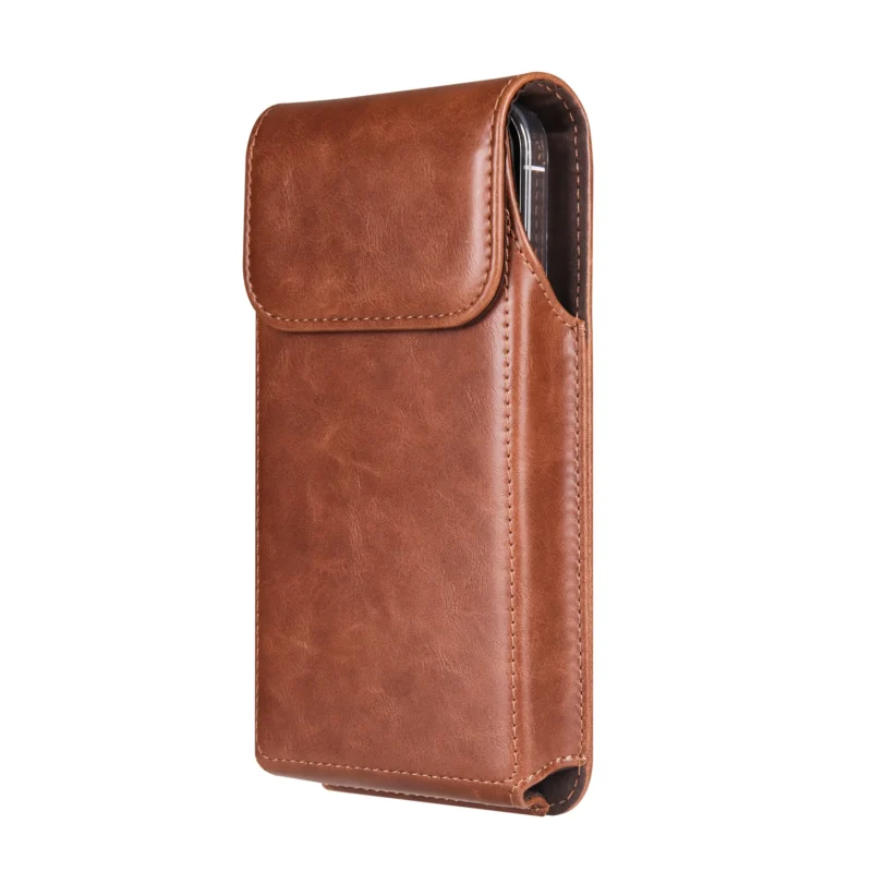 Luxury Leather Belt Clip Phone Case Men Travel Waist Bag For iPhone 17 16 15 14 13 12 11 Pro Max XS 7 8 Plus Holster Pouch Cover