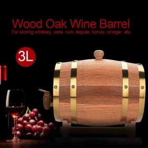 Barrel for Beer Oak Timber Wine Barrel Vintage Wood Oak Timber Wine Barrel for Beer Whiskey Rum Port Vintage 1.5/3/5/10L
