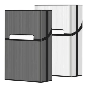 Portable 20pcs Aluminum Cigarettes Case Regular King Size Plastic Cigar Tobacco Holder Box Storage Container Smoking Accessories