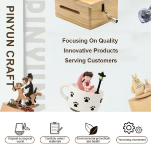 15 Tone Music Box DIY Hand-cranked Wooden Box With Hole Puncher 10pcs Paper Tapes Music Movements Box Paper Strip Home Decor