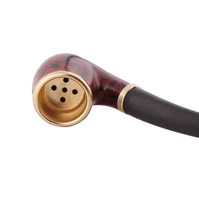 S9fabc235e92a41bab7f284551fa549b8f.webp New Tobacco Pipe Resin Bent Pipe Cigarette Filter Handheld Cigar Tobacco Pipe Smoker Tool Mini Curved Smoke Beginner Smoking