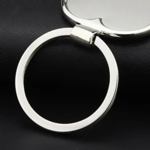 Sa15b46445fc14bc388a9aaac018566e8J.webp 1PC New Metal Keychain Blank Keychain Stainless Steel Keyplate DIY Metal Key Rings Jewelry Accessories