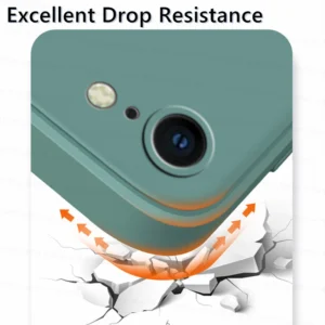 For iPhone 8 Case For iPhone SE 2022 2020 7 8 Plus Cover Case Luxury Shockproof Soft TPU Liquid Silicone Phone Back Cover Case