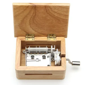 15 Tone Music Box DIY Hand-cranked Wooden Box With Hole Puncher 10pcs Paper Tapes Music Movements Box Paper Strip Home Decor