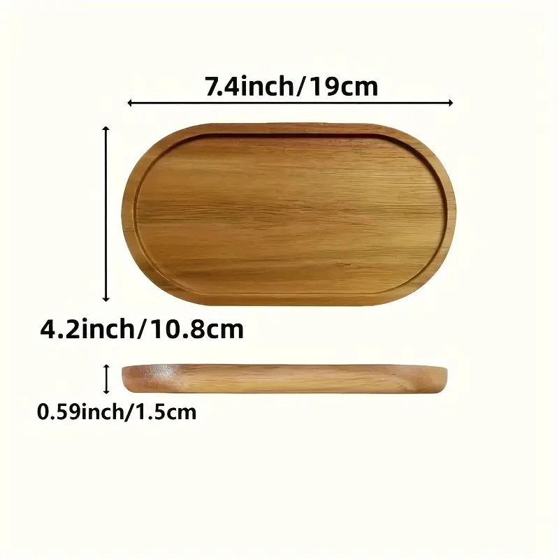 Solid wood fruit plate factory wholesale wooden tray multi-size high-value fruit tray snack plate