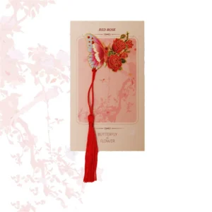 2024 Cute Butterfly Metal Bookmark Colorful Bronzing Bookmark With Chain Gifts For Book Lovers Readers Writers Friends Adults