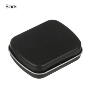 1PC New Metal Rectangular Storage Box Container with Lid Small Tin Boxes Empty Containers Silver Storage Box Case Organizer