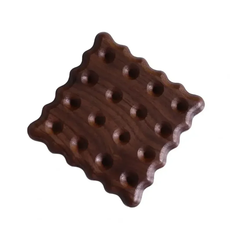 1PCS Solid Walnut Wood Coaster Round Square Beech Wood Cup Mat Durable Heat Resistant Tea Coffee Cup Pad Placemats 8.8cm/3.46in