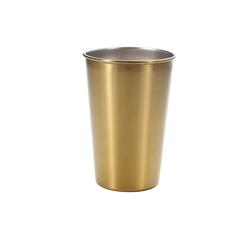 350/500ml Stainless Steel Cups Household Office Bar Kitchen Drinks Coffee Tumbler Tea Drinking Beer Mug Metal Drink Cup