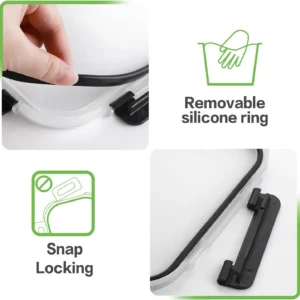 10 Pack Borosilicate Glass Meal Prep Containers with Locking Lids, Airtight Bento Boxes, BPA-Free & Leak Proof, 36oz & 14oz