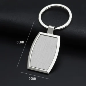 Sac4ef473eb294ef8aadc20300aed8525z.webp 1PC New Metal Keychain Blank Keychain Stainless Steel Keyplate DIY Metal Key Rings Jewelry Accessories