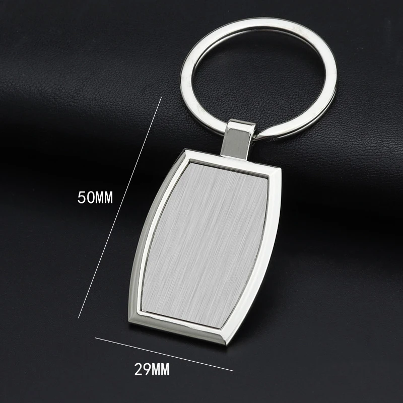 Sac4ef473eb294ef8aadc20300aed8525z.webp 1PC New Metal Keychain Blank Keychain Stainless Steel Keyplate DIY Metal Key Rings Jewelry Accessories