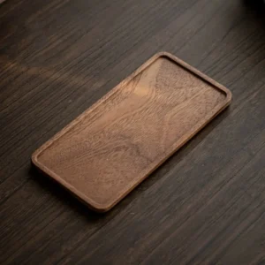 Wooden Tray Home Tea Tray Rectangular Dinner Tray Wooden Snack Fruit Tray Creative Dry Bubble Tray Simple Multi-Function Tray
