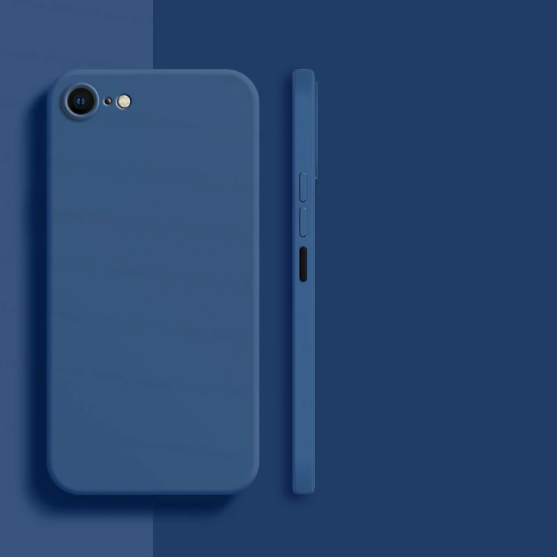 For iPhone 8 Case For iPhone SE 2022 2020 7 8 Plus Cover Case Luxury Shockproof Soft TPU Liquid Silicone Phone Back Cover Case