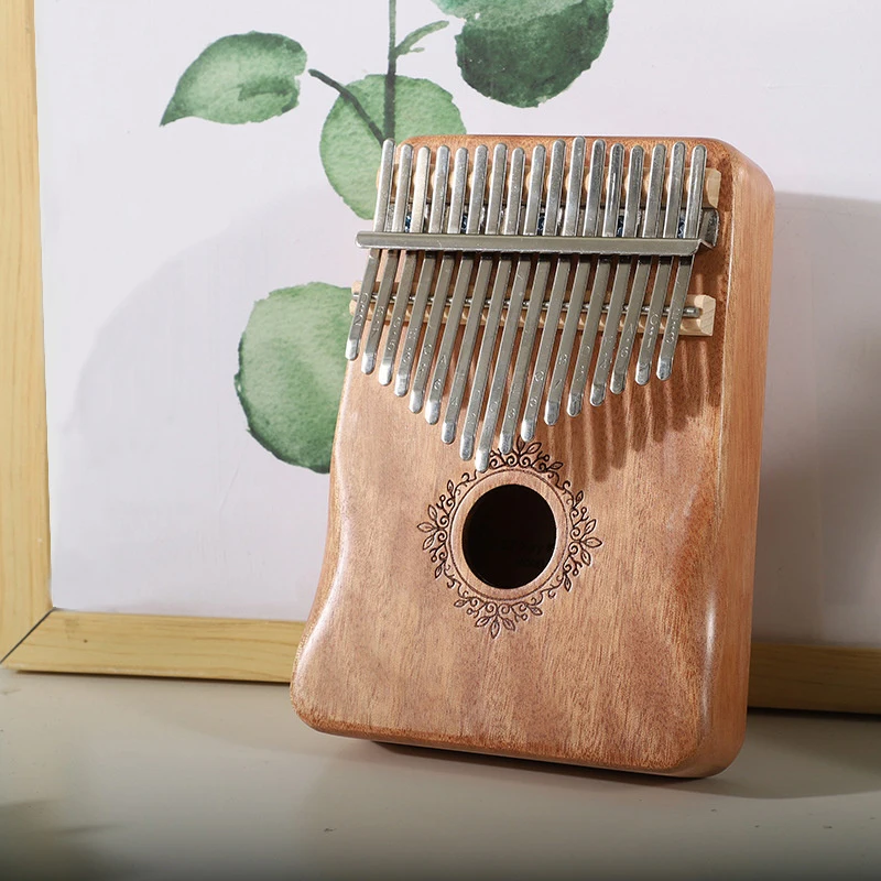 Kalimba music instrument Thumb Piano 17 Keys Mahogany Wood Finger Piano Combinations Gifts for Kids Portable Mbira Finger Piano