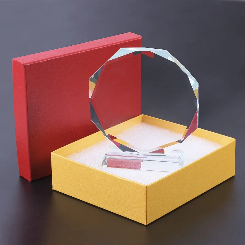 Free Customized Personalized Crystal Glass Trophy Crystal Trophys Medal Graduation Season Commemorative Ornaments Company Awards