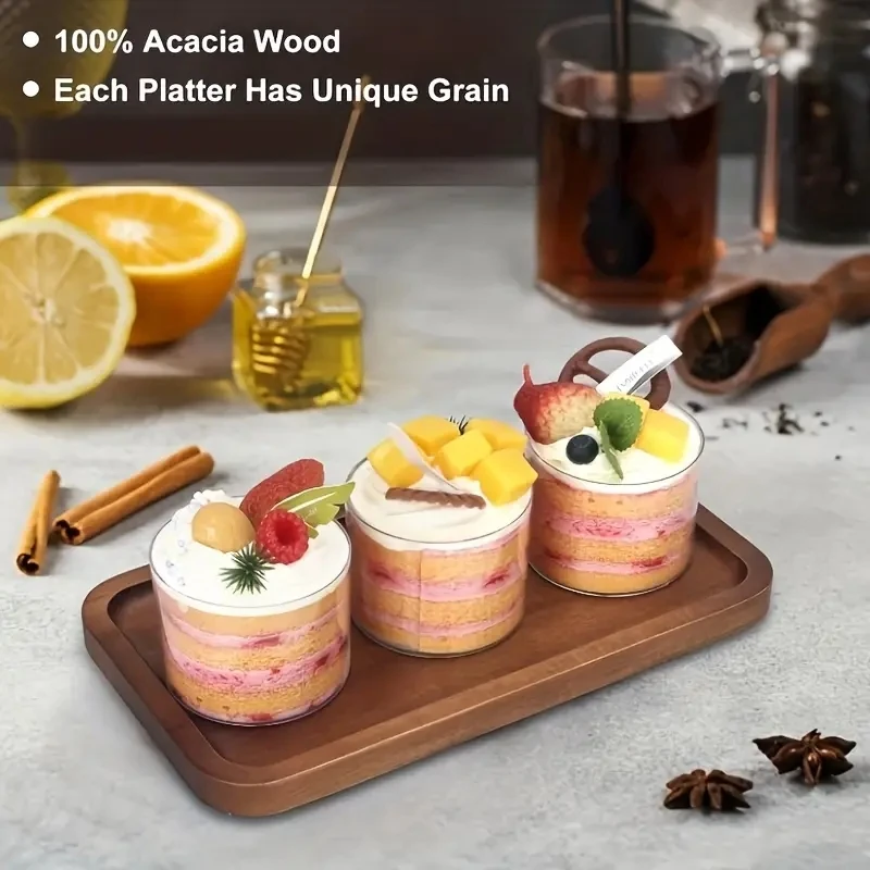 Solid wood fruit plate factory wholesale wooden tray multi-size high-value fruit tray snack plate