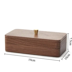 Wooden Jewelry Storage Box Earring Necklace Jewelry Organizer Box Bracelet Ring Necklace Watch Boxes Vintage Display Holder