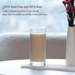 Set of 6 Clear 16oz Tall Drinking Glasses for Water, Juice, Cocktails, and Bar Use