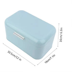 Metal Bread Box Solid Bread Bin Bread Storage Box Food Storage Containers for Kitchen Iron Household Food Container
