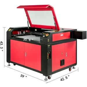 VEVOR Laser Engraver CO2 Laser Engraving Machine RUIDA Board Compatible with Lightburn 60-130W Laser Tube Woodworking Tools