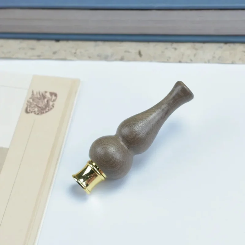 Double Filter Red Sandalwood Smoke Pipe Carved Dragon Mouth Real Wood Cleaning Friendly Compact And Durable Smoking Accessory