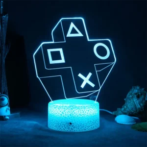 3D LED Gaming Party Setup Lamp Gaming Room Lamp Decoration USB Powered Night Light Table Lamp For Bedroom Decor Christmas Lights